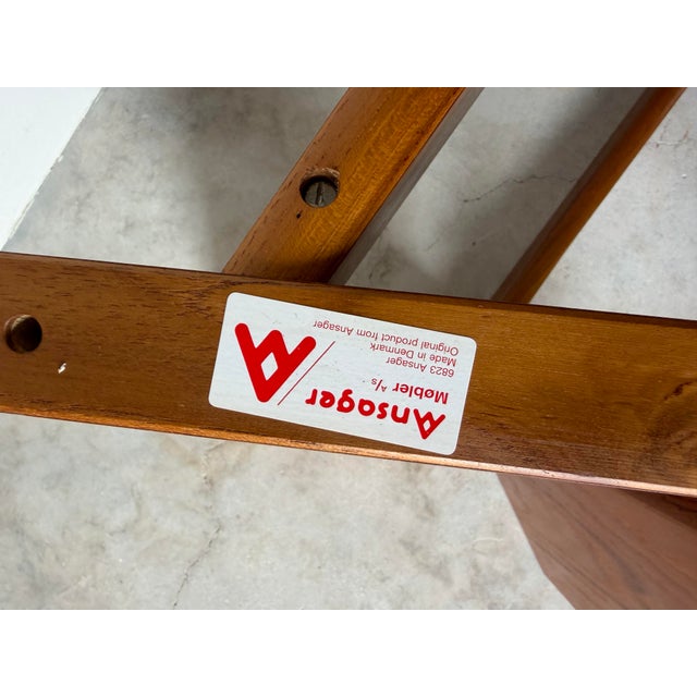 Brown 1970s Mid-Century Danish Modern Ansager Møbler Teak Expandable Dining Table With Two Leaves For Sale - Image 8 of 15