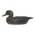 Vintage 69 Tuckerton Carved Wood Folk Art Hollow Body Black Duck Decoy Sculpture For Sale