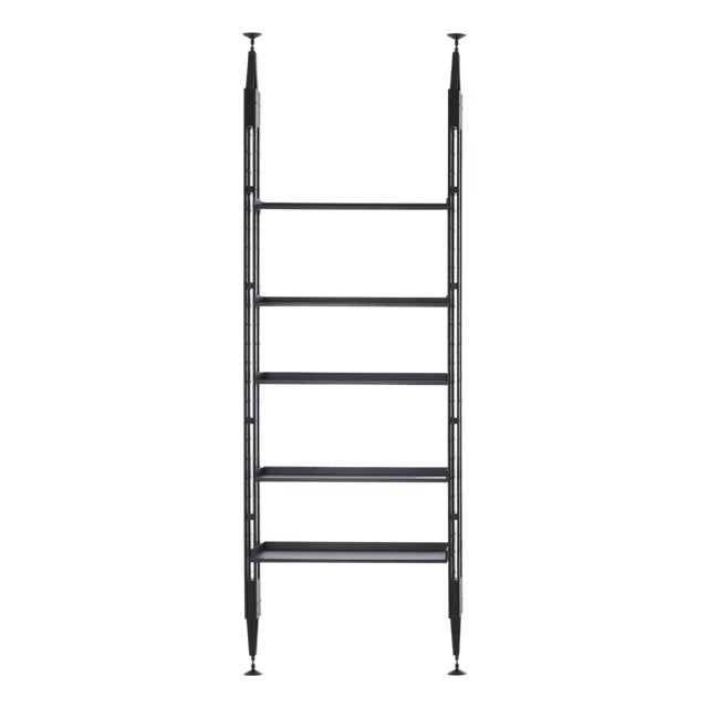 Infinito Modular Bookcase in Black Stain Wood by Franco Albini for Cassina For Sale