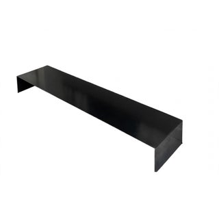 Custom Commissioned Distressed Steel Waterfall Low Table / Bench — Germany — 70" L X 15.5" D X 8" H For Sale