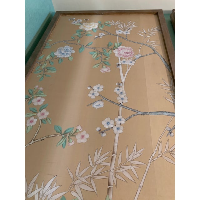 French Mid 20th Century French Wallpaper Wall Panel For Sale - Image 3 of 5