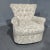 Textile Linen Boudoir Chair, 1970s For Sale - Image 7 of 7