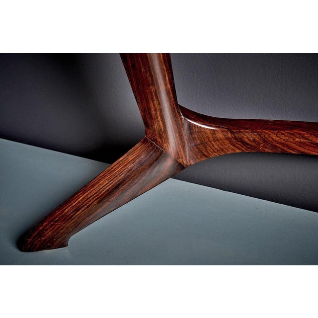 Vintage Console Table in Rosweood Veneer by Guglielmo Ulrich, Italy, 1940s For Sale - Image 9 of 13
