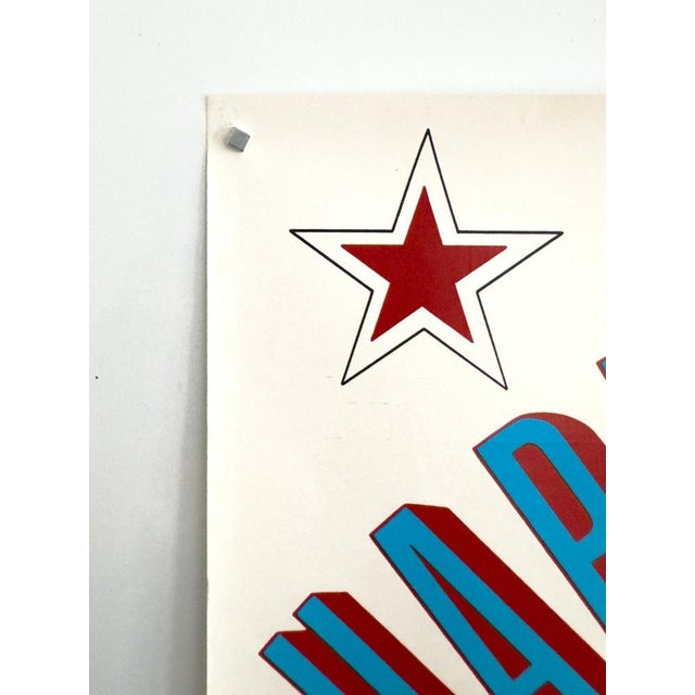 Blue Harlem Globetrotters Event Poster from Luigi Castiglioni, 1978 For Sale - Image 8 of 10