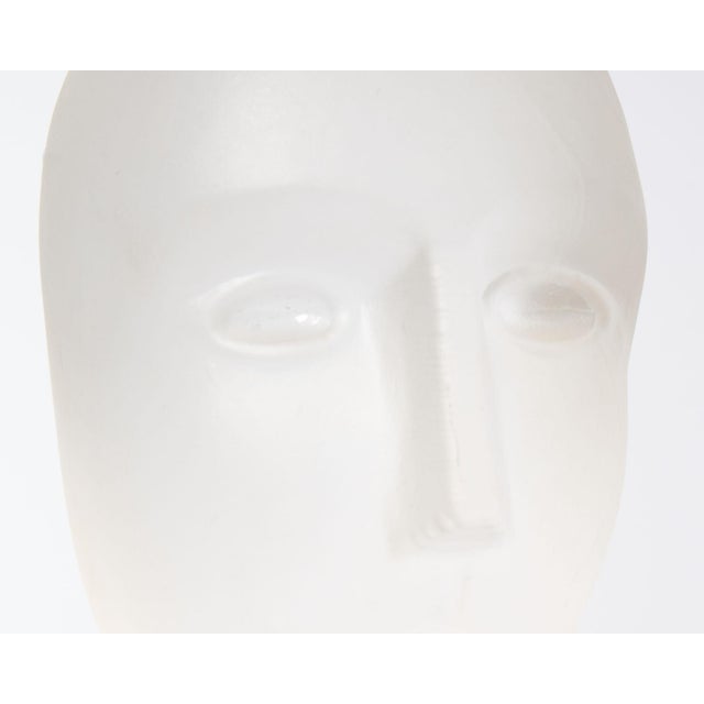 Contemporary Bertil Vallien Kosta Boda Atelier “Brains” Glass Head Sculpture For Sale - Image 3 of 8