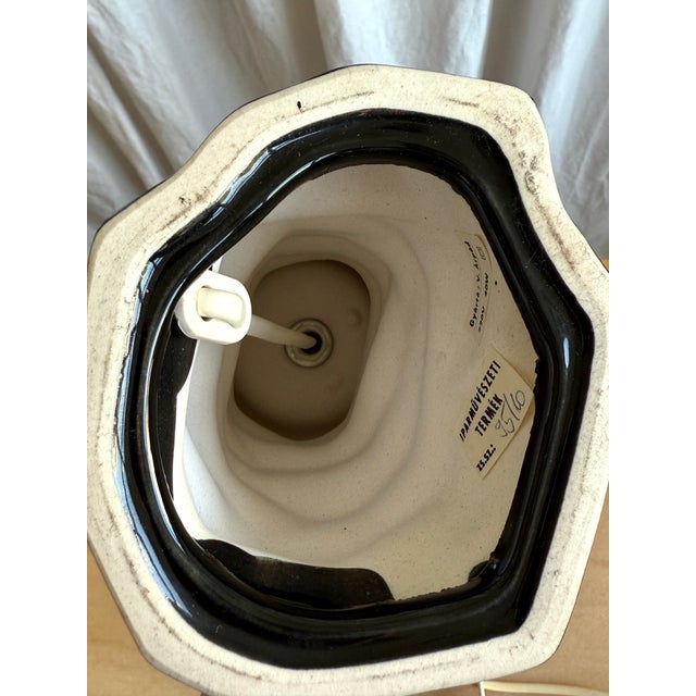 Vintage Industrial Porcelain Table Lamp by Arpad Vilaghy, 1980s For Sale - Image 16 of 18