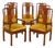 Mid 20th Century George Zee & Co. Anglo-Chinese Teak Extendable Dining Chairs - Set of 8 For Sale