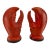 Vintage Coastal Red Ceramic Lobster Claw Salt and Pepper Shakers, a Pair For Sale