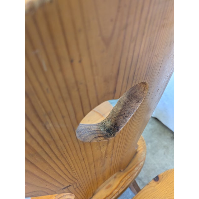 Vintage Alpine Wooden Chairs, 1970s, Set of 4 For Sale - Image 6 of 18