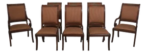 Set of 8 Henredon Mahogany Regency Dining Chairs