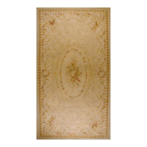 Elegant Antique Hand Woven of the Classic French Flat Weave Aubusson Rugs