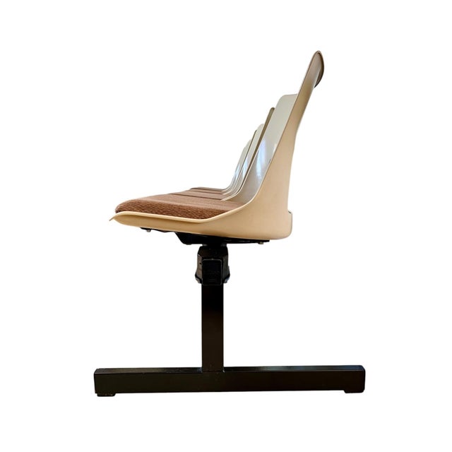 Mid 20th Century 1960s Mid-Century Modern Tandem Four Seat Bench by Krueger For Sale - Image 5 of 12