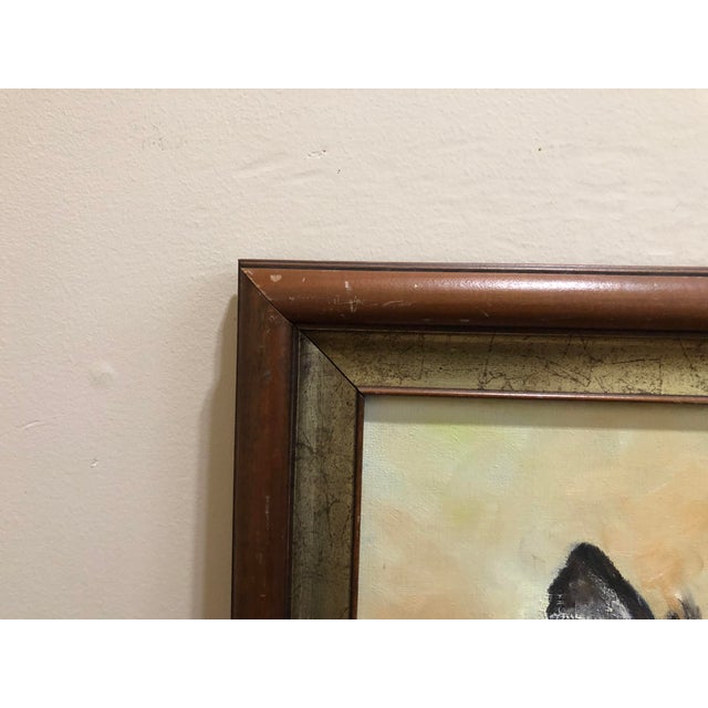 Paint 1982 Oil Painting of Dog For Sale - Image 7 of 10