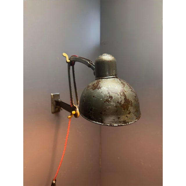 Metal Model 6716 Wall Lamp by Christian Dell for Kaiser Idell, 1930s For Sale - Image 7 of 11