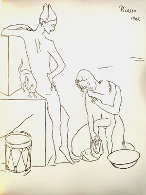 Pablo Picasso, Baby Bath, Lithograph, 1962