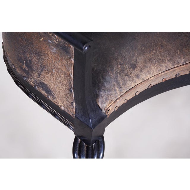 Black Sofa attributed to Otto Prutscher, 1890s For Sale - Image 9 of 15