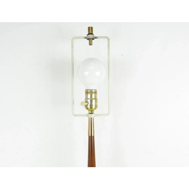 Gentle Glow Scandinavian Walnut Lamp with Luxurious Fabric Accents