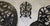 1950s Rose-Pattern Cast Iron and Aluminum Garden Bistro Set With Two Plant Stands, 5 Pieces For Sale - Image 10 of 16