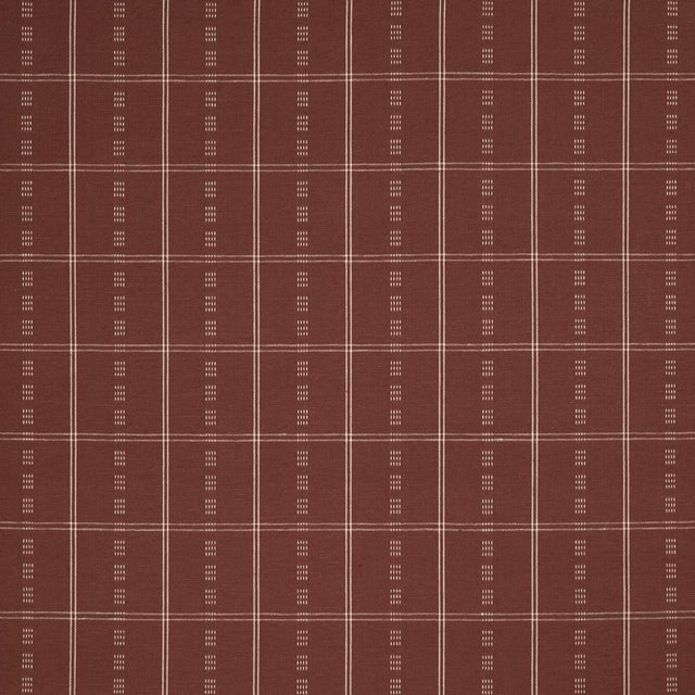2020s Sample - Schumacher Ayan Fabric In Terracotta For Sale - Image 5 of 5