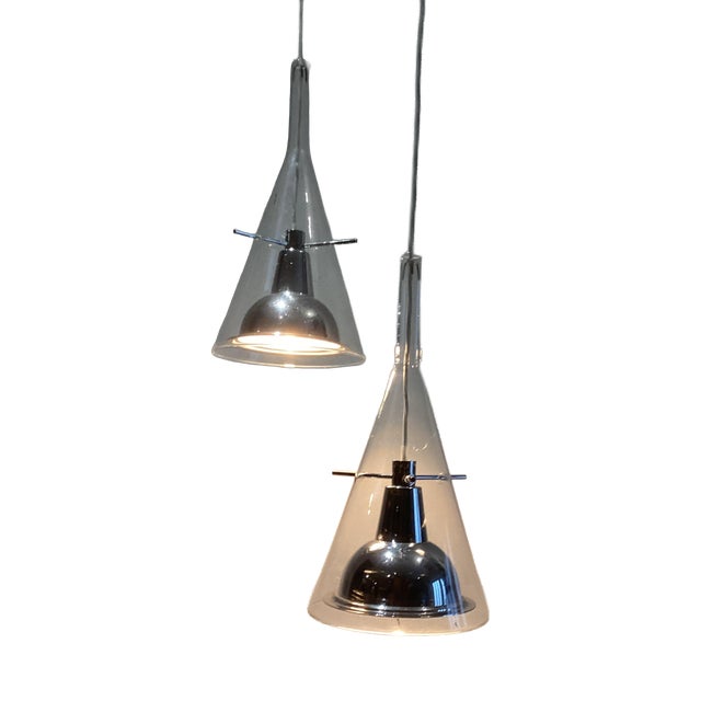 Flute Lights by Franco Raggi for Fontana Arte, 1990, Set of 2 For Sale