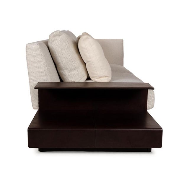 Grand Suite Fabric Sofa Set in Cream Leather from Walter Knoll, Set of 2 For Sale - Image 16 of 18