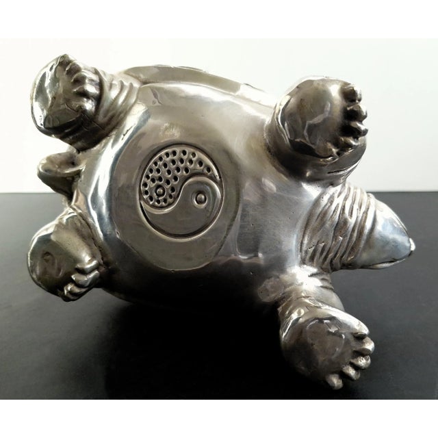 Gray Large Lucky Fang Chuan Turtle For Sale - Image 8 of 8