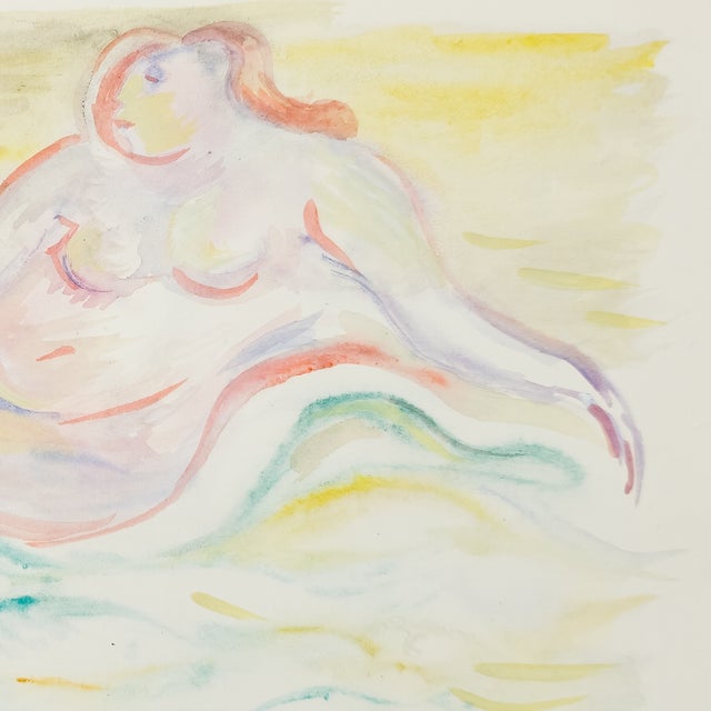 Figurative Pink Reclining Nude - Robert Lohman, C. 1978 For Sale - Image 3 of 6