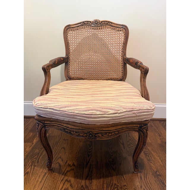 Antique Louis XV Caned Chair For Sale - Image 10 of 12