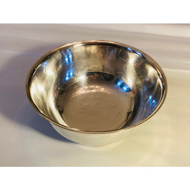 Traditional 1980s Classic Gorham Large Silver Plate Revere Bowl For Sale - Image 3 of 7