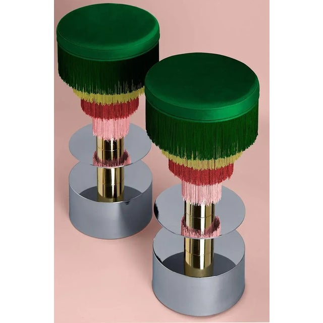 Gold Déjà Vu Stool by Masquespacio For Sale - Image 8 of 13