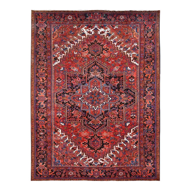 1960 Red Vintage Persian Rug For Sale