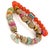Asian Sunset Breeze Evil Eye Beaded Bracelet Set For Sale - Image 3 of 8