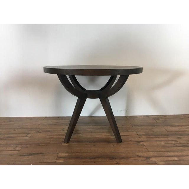 West Elm Arc Base Pedestal Table | Chairish