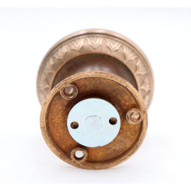 Russell & Erwin Polished Bronze Dummy Door Knob For Sale - Image 4 of 5