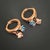 Metal Baby Evil Eye Rose Gold Earrings, A Pair For Sale - Image 7 of 12
