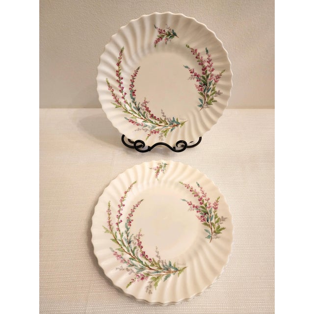 Farmhouse Vintage Royal Doulton Bell Heather Dinner Plates- Set of 4 For Sale - Image 3 of 10