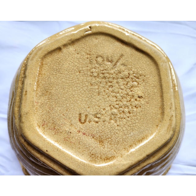 Early 20th Century Classic Robinson Ransbottom 9" Yellow Ware Bowl For Sale - Image 4 of 7