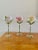 Glass Vintage Hand-Painted Crystal Wine Goblets- Set of 3 For Sale - Image 7 of 7