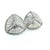 1990s 1990s John Hardy Estate Clip on Triangle Dot Earrings Silver, A Pair For Sale - Image 5 of 6