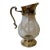 Vintage Christofle Crystal and Silverplate Water Pitcher For Sale
