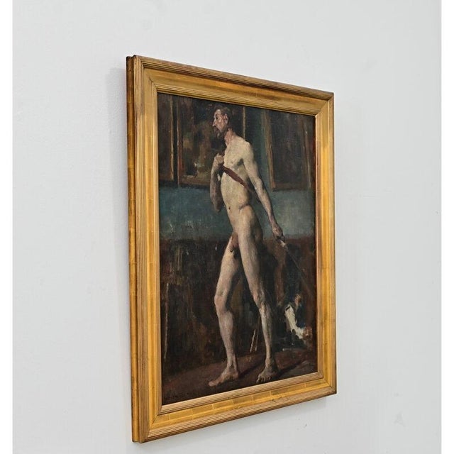 French Early 20th Century Male Nude by Jean Didier-Tourné For Sale In Baton Rouge - Image 6 of 10