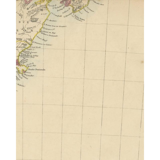 Antique Map of the Islands of New Zealand with Provinces and Settlements, 1858 For Sale - Image 6 of 9