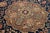 Medallion Antique Wool Rug Persian Tabriz in Navy Blue For Sale - Image 9 of 9