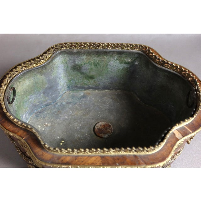 19th Century Jardinière in Wood and Gilt Bronze For Sale - Image 5 of 13