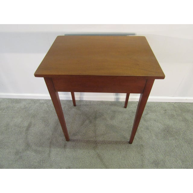 Wood Kittinger Williamsburg Adaptation Solid Mahogany One Drawer Console For Sale - Image 7 of 7