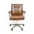 A smart and extremely comfortable vintage leather and chrome swivel desk chair. This was made in England by Verco, it...