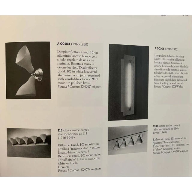 Mid-Century Modern Gino Sarfatti Model #10 Sconces for Arteluce - a Pair For Sale - Image 3 of 12