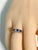 2000 - 2009 Exquisite Vintage Platinum Ring Emerald-Cut Diamonds Princess-Cut Sapphires, Size 5.5 For Sale - Image 5 of 8