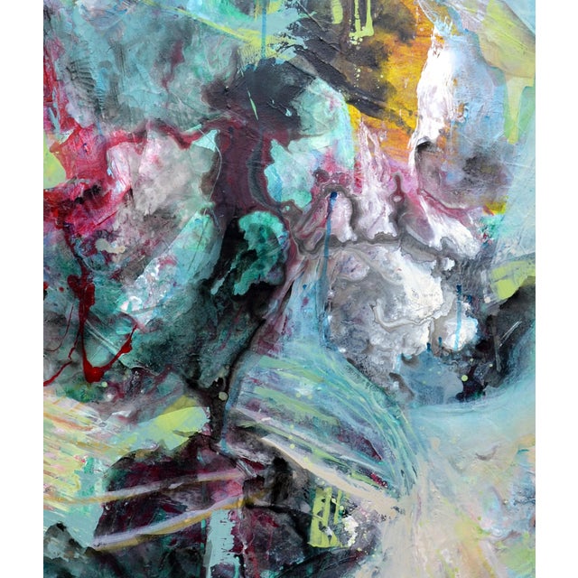 Expressionism Falling Together, Large-Scale Contemporary Multi-Color Abstract For Sale - Image 3 of 6