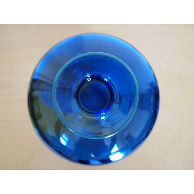 Mid 20th Century Vintage Transjo Hytta Glass Vase Bottle For Sale - Image 5 of 8